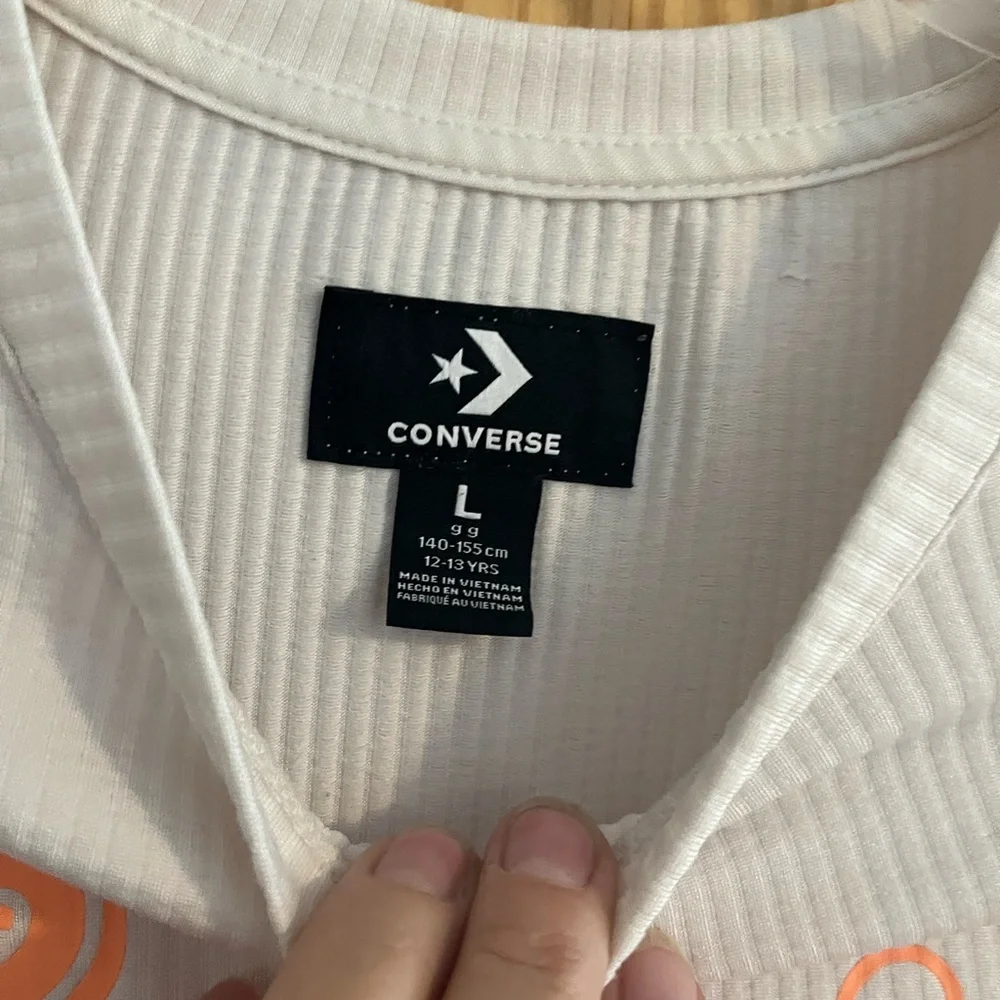 Converse Girls‎ Pink and Orange Long Sleeve Size Large Top